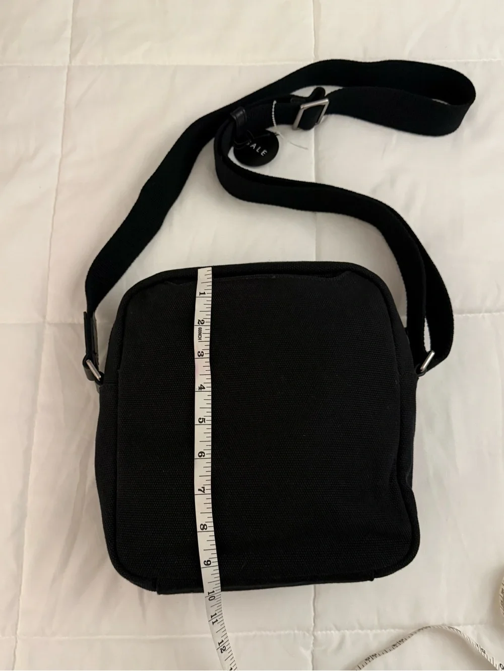 ECCO Kasan Messenger Canvas Cow Leather Black